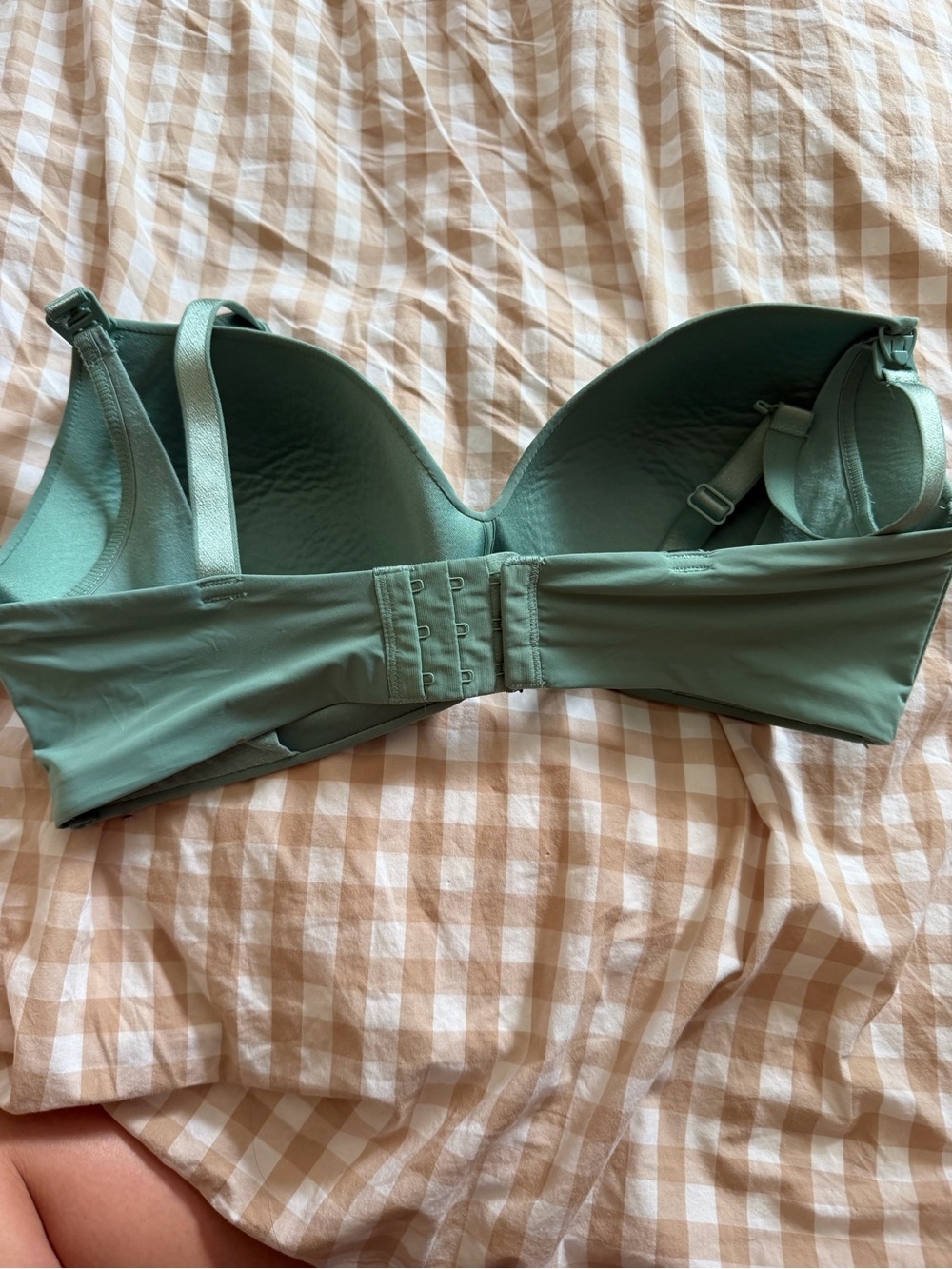 Auden Mint Green Smooth Lightly Lined Nursing Bra - Picture 3 of 3